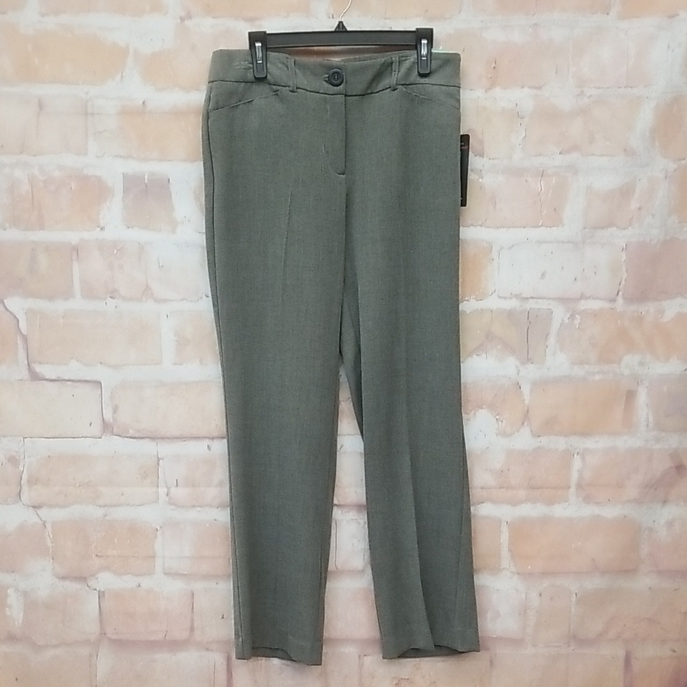 NWT Sag Harbor Size 8 Women's Black and Gray Stretch Pants
